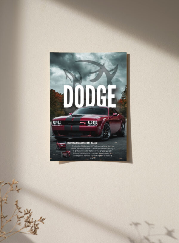 Dodge Challenger SRT Hellcat Poster