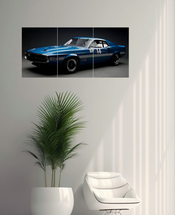 Mustang Split Design Poster