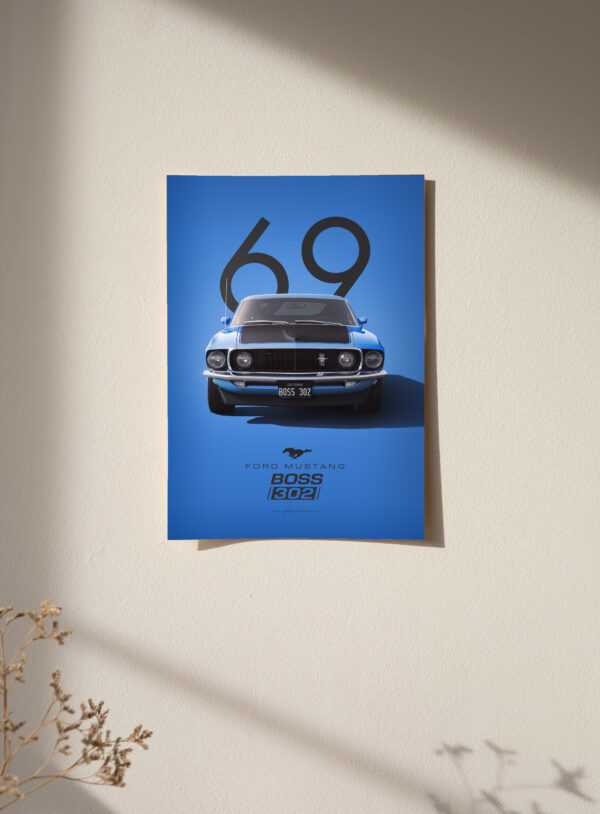 Ford Mustang 302 Boss Poster