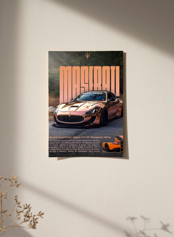 Maserati Granturismo Poster